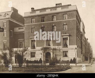 Residenz, Henry P. Davison, 690 Park Avenue, New York. Walker & Gillette, Architekten (1919) Stockfoto