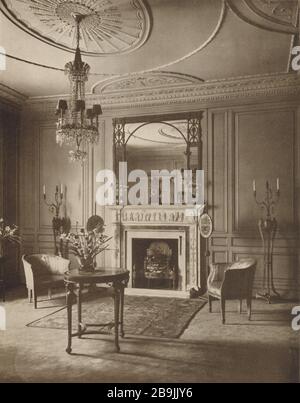 Empfangszimmer, Residenz, Henry P. Davison, 690 Park Avenue, New York. Walker & Gillette, Architekten (1919) Stockfoto