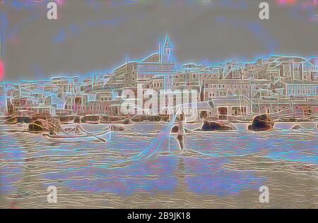 Landeplatz, Jaffa. 1898, Israel, Tel Aviv Stockfoto