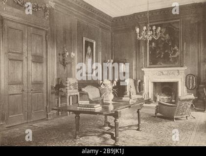 Residenz, Henry P. Davison, 690 Park Avenue, New York. Wohnzimmer. Walker & Gillette, Architekten (1919) Stockfoto