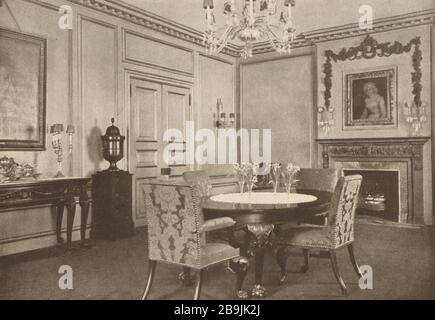 Residenz, Henry P. Davison, 690 Park Avenue, New York. Esszimmer. Walker & Gillette, Architekten (1919) Stockfoto