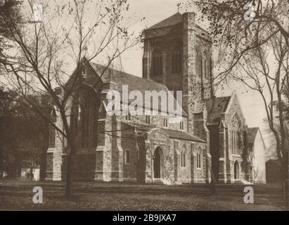 St. Michael's Church, Litchfield, Connecticut. Rossiter & Muller, Architekten (1922) Stockfoto