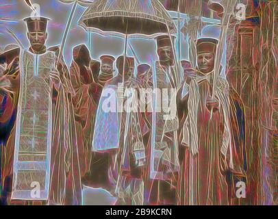 Palmsonntag, 1937 Abessinier Prozession Jerusalem, Israel Stockfoto