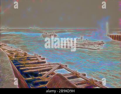 Tel Aviv. Eingang zum Zigarettenanzünder Waschbecken und schaue hinaus. 1934, Israel, Tel Aviv Stockfoto