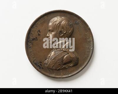 Napoleon II. (1811-1832), König von Rom, Fürst von Parma, Herzog von Reichstadt, Kaiser der Franzosen (1814-1815) Armand-August Caqué (1793-1881). Napoléon II (1811-1832), roi de Rome, Prince de Parme, duc de Reichstadt, empereur des Français (1814-1815). Bronze, 1834. Paris, musée Carnavalet. Stockfoto