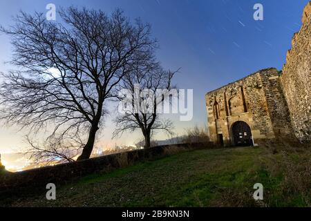 Der ravelin (Eingang) der Burg Maltraverso. Montebello Vicentino, Provinz Vicenza, Venetien, Italien, Europa. Stockfoto