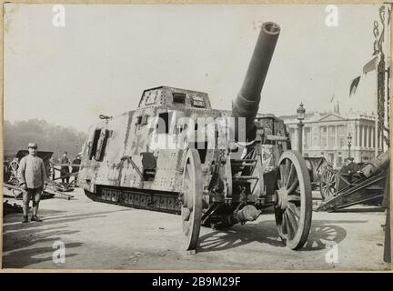 Tag Der Befreiung, 20. Oktober 1918. Befreiungstag, Place de la Concorde, 8. Oktober 1918 Guerre 1914-1918. Fête de la Libération, Place de la Concorde. Paris (VIIIème arr.), le 20 octobre 1918. Photographie de Godefroy Ménanteau. Paris, musée Carnavalet. Stockfoto