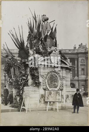 Tag Der Befreiung, 20. Oktober 1918. Befreiungstag, Place de la Concorde, 8. Oktober 1918 Guerre 1914-1918. Fête de la Libération, Place de la Concorde. Paris (VIIIème arr.), le 20 octobre 1918. Photographie de Godefroy Ménanteau. Paris, musée Carnavalet. Stockfoto