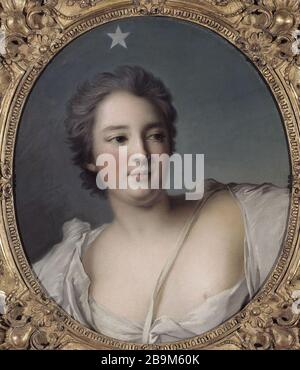 PORTRÄT VON ANNE-MARIE-DE MAILLY NESLE, VORDACH VON TOURNELLE Jean-Marc Nattier (d'après 1685-1766). "Portrait d'Anne-Marie de Mailly-Nesle, marquise de la Tournelle, plus tard duchesse de Châteauroux, figurée en point du jour". Huile sur toile. Paris, musée Cognacq-Jay. Stockfoto