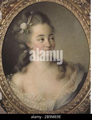 ANGEBLICHES PORTRÄT DER MADAME Dugazon Portrait présumé de Madame Dugazon, actrice de la Comédie italienne. Huile sur toile. Paris, musée Cognacq-Jay. Stockfoto