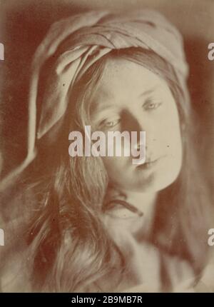 "Beatrice Cenci" May Princep "Beatrice Cenci" (May Princep). Photographie de Julia-Margaret Cameron (1815-1879), 1865-1867. Paris, Maison de Victor Hugo. Stockfoto