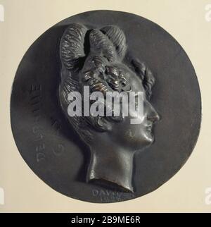 DELPHINE GAY Pierre-Jean David d'Angers (1788-1856). "Delphine Gay (Madame Emile de Girardin)", 188. Paris, musée Carnavalet. Stockfoto