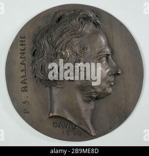 Pierre-Simon Ballanche Pierre-Jean David d'Angers (2,8-1856). "Pierre-Simon Ballanche". Paris, musée Carnavalet. Stockfoto