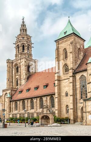 Kilians Kirche, eine Gotische Kirche in der Stadt Heilbronner im deutschen Bundesland Baden-Württemberg Stockfoto