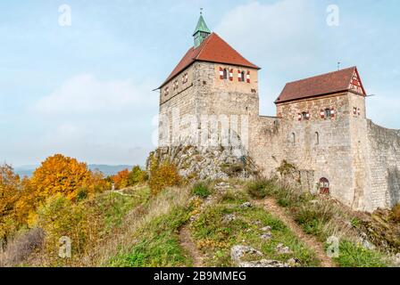 Schloss Hohenstein das deutsche Bundesland Bayern, Kirchensittenbach, Deutschland. Stockfoto