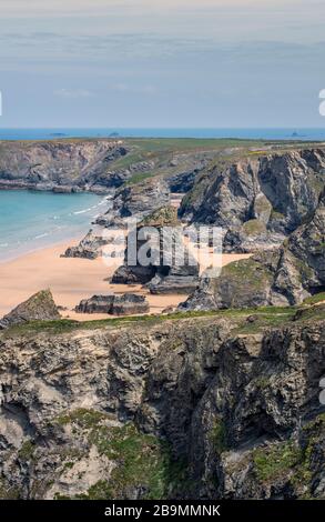 Bedruthan Steps, Cornwall, England, UK Stockfoto