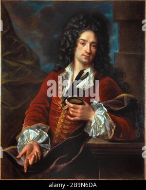 A.-S.BELLE - GENTLEMAN Prizing TOBACCO Alexis-Simon Belle (1674-1734). 'Gentilhomme prisant du tabac'. Musée des Beaux-Arts de la Ville de Paris, Petit Palais. Stockfoto