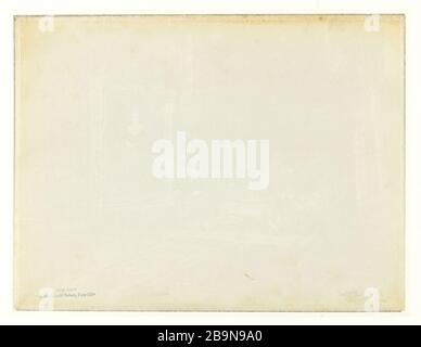 WORKSHOP JOHN JOSEPH BENJAMIN-CONSTANT Verso de la Photographie de l''Atelier de Jean-Joseph Benjamin-Constant'. Benjamin-Constant Jean-Joseph, Peintre - 1845-1902. Photographie Anonyme, 1880-1890. Musée des Beaux-Arts de la Ville de Paris, Petit Palais. Stockfoto