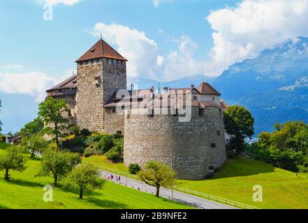 Fürstliches Schloss, Schloss Vaduz, Vaduz, Fürstlich von Liechtenstein Stockfoto