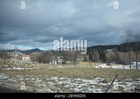 Karpatengebirge in der Ukraine Stockfoto