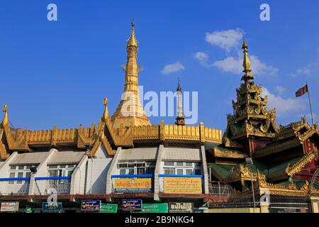 Sule Pagode, Yangon (Rangun), Myanmar (Birma), Asien Stockfoto