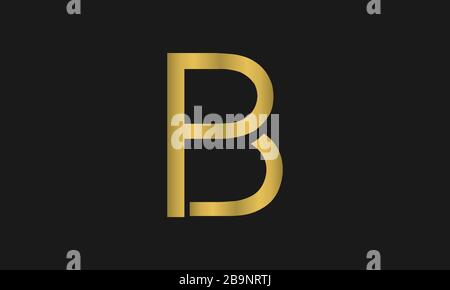 B , P , PB , BP Buchstaben Logo Design mit kreativen modernen Typografie und abstrakten Monogramm Logo Stock Vektor