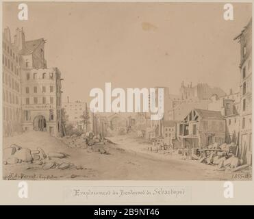 Piercing Boulevard Sebastopol. Stockfoto