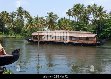 Hausboot von Kerala Stockfoto