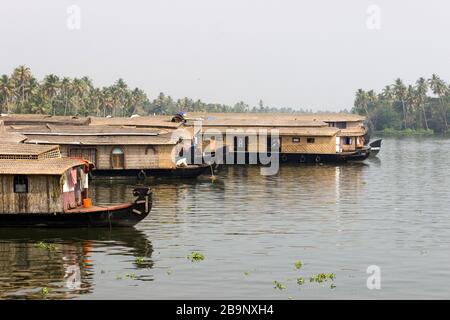 Hausboot von Kerala Stockfoto