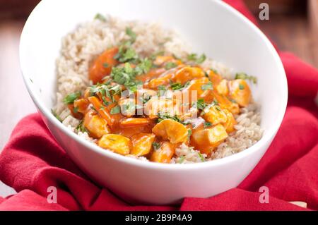 Ein indisches Butterhuhn Stockfoto