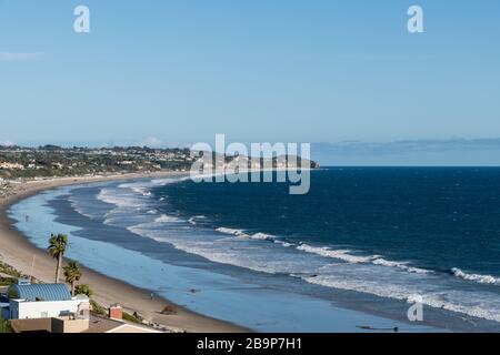 Malerischer malibu vista im Winter, Südkalifornien Stockfoto