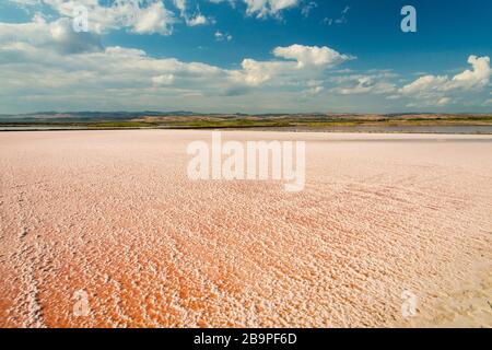 Saltwork Landscape - selektiver Fokus, Kopierbereich Stockfoto