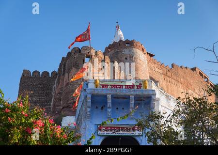 Shri Jwala Mukhidevi-Tempel Mehrangarh Fort Jodhpur Rajasthan Indien Stockfoto