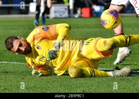 gianluigi donnarumma (mailand) während der italienischen Serie A Fußballsaison 2019/20, italienisches Serie A Fußballspiel in italien, Italien, 01. Januar 2020 Stockfoto