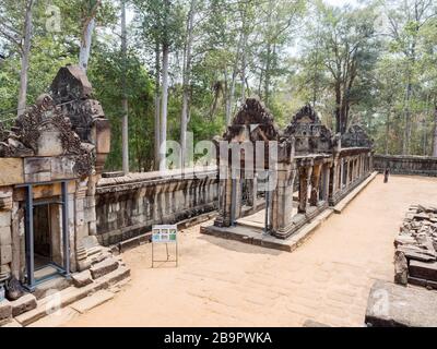 TA Keo Tempel - Berg. Der Khmer Tempel wurde im 10. Jahrhundert erbaut und befindet sich im Angkor Komplex in der Nähe von Siem Reap. Kambodscha Stockfoto