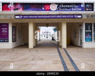 Cromer Pier im Winter, Cromer, Norfolk, Großbritannien Stockfoto