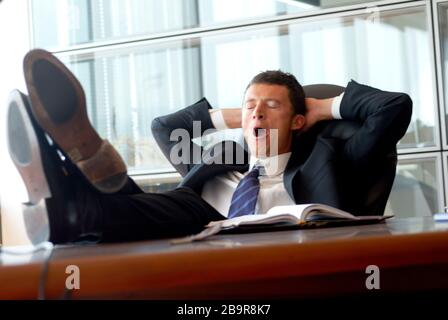 Mann, Büro Stockfoto