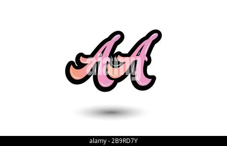 Vektor für Muster für AA-Letter-Logo-Design Stock Vektor