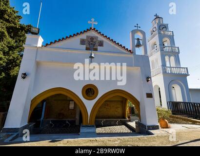 Kloster Panagia Tsambika auf Rhodos, Griechenland Stockfoto