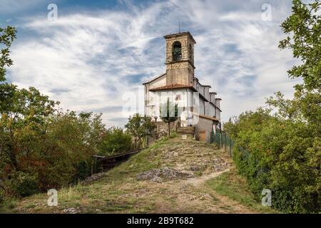 Kapelle der Madonna della Ceriola auf der Insel Monte Isola. Italien Stockfoto