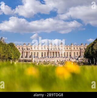 Château de Versailles im Frühling in Paris Frankreich Stockfoto