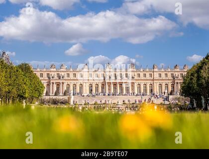 Château de Versailles im Frühling in Paris Frankreich Stockfoto