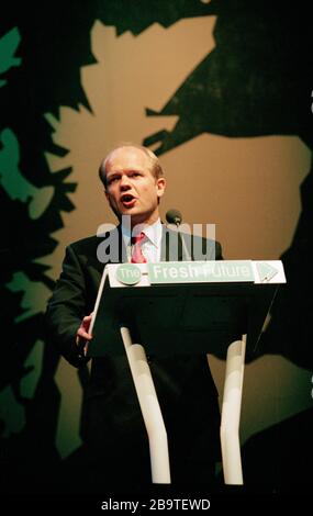 William Hague, Vorsitzender der Konservativen Partei in Großbritannien. Foto archivieren. Stockfoto