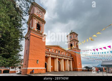 Iglesia de San Juan Bautista in Coscomatepec, Bundesstaat Veracruz, Mexiko Stockfoto