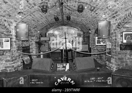 The Cavern Club Liverpool. Geburtsort der Beatles. Stockfoto