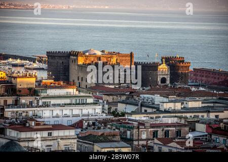 Castel Nuovo oder Maschio Angioino, Neapel, Italien Stockfoto