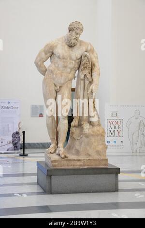 Farnese Herculese, Archäologisches Nationalmuseum, Neapel, Italien Stockfoto