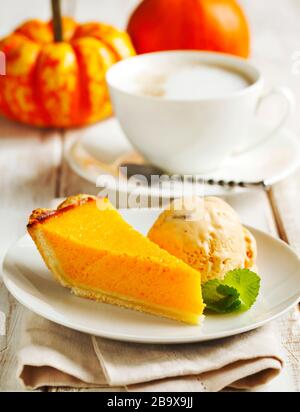 Kürbiskuchen Stockfoto