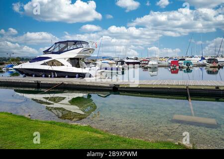 Hafen und Hafengebiet von Meaford, Ontario, Kanada, Nordamerika Stockfoto