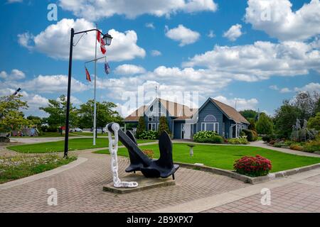 Hafen und Hafengebiet von Meaford, Ontario, Kanada, Nordamerika Stockfoto